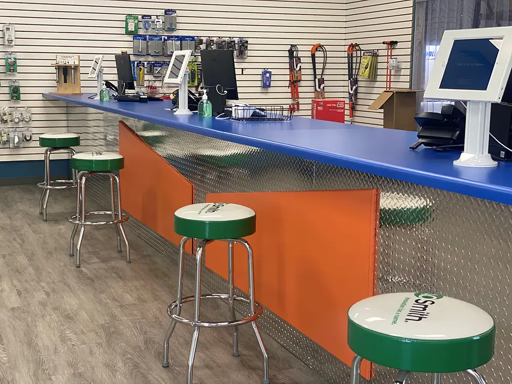 Charlotte NC Plumbing Supply Counter